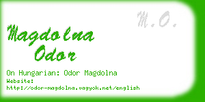 magdolna odor business card